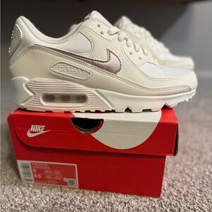 Nike Air Max 90 Pink Sail Oxford women’s 8 sneakers